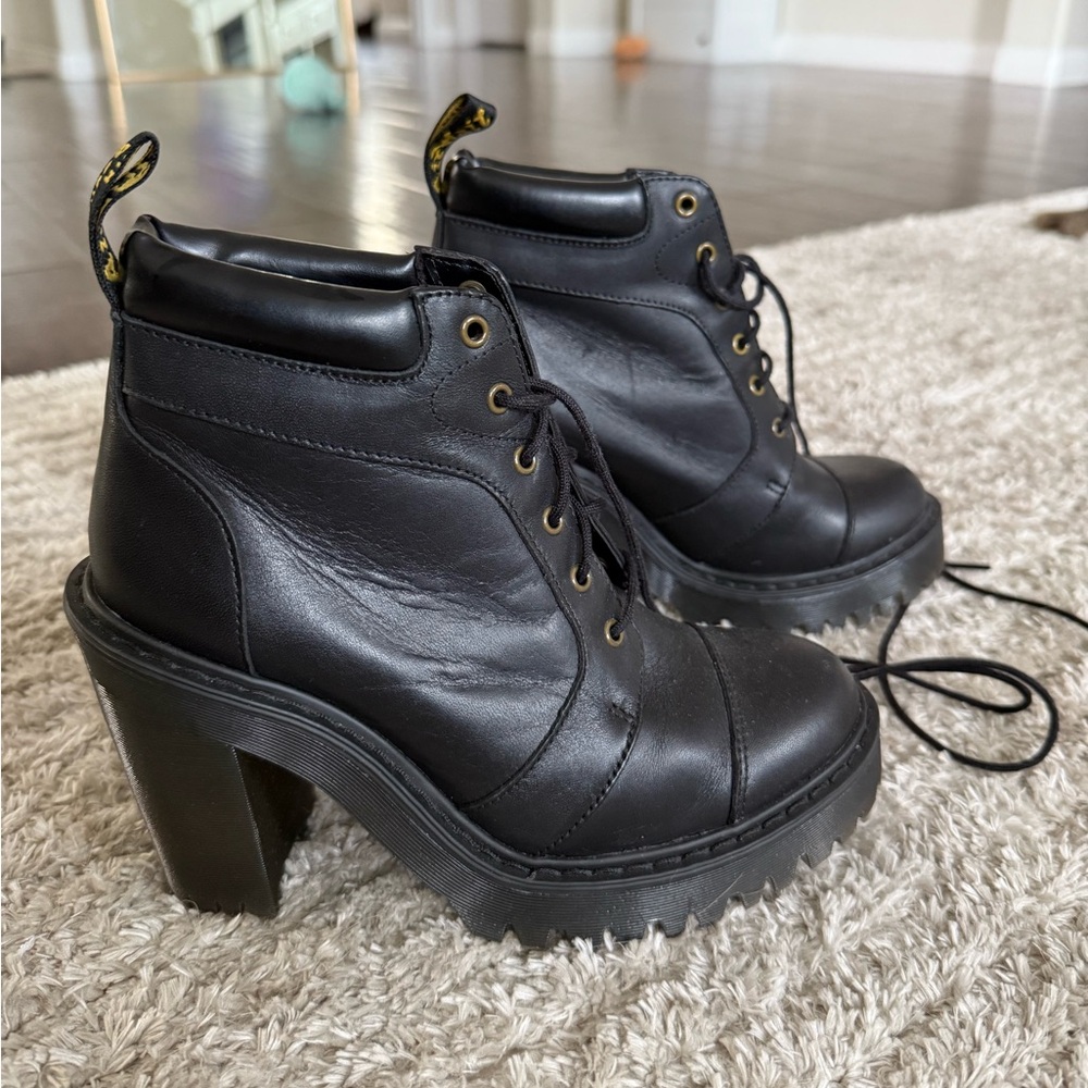 Dr. Martens Black Lace-Up Women's Boots - Picture 4 of 5